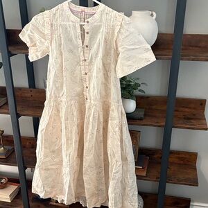 Free People Cream Floral Midi Dress